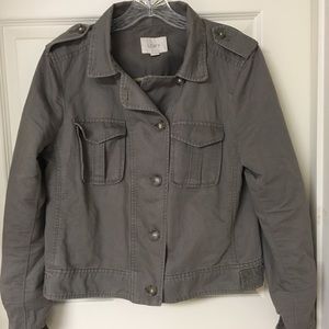 Loft Gray Utility Jacket